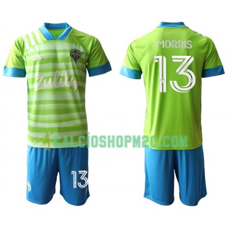 Seattle Sounders Morris 13 Bambino Maglia Prima 2020/2021 Manica Corta (+ Pantaloncini)
